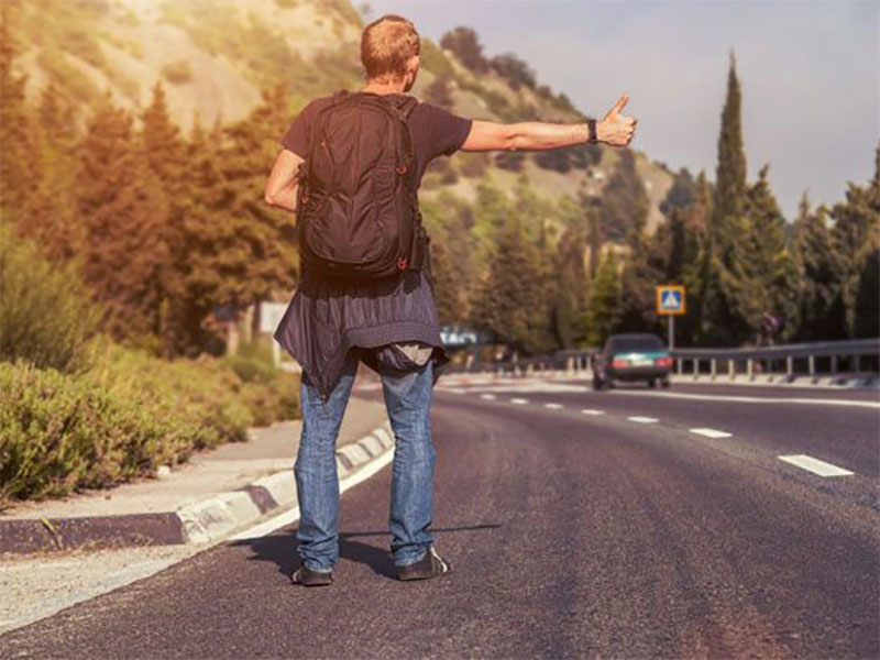 hitchhiking in Iran